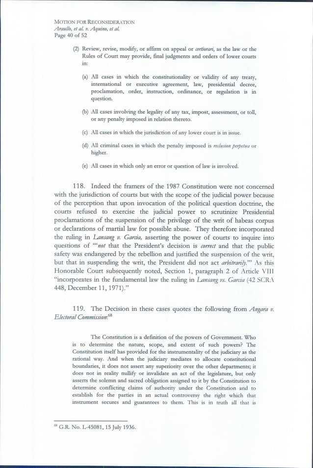 Motion for reconsideration