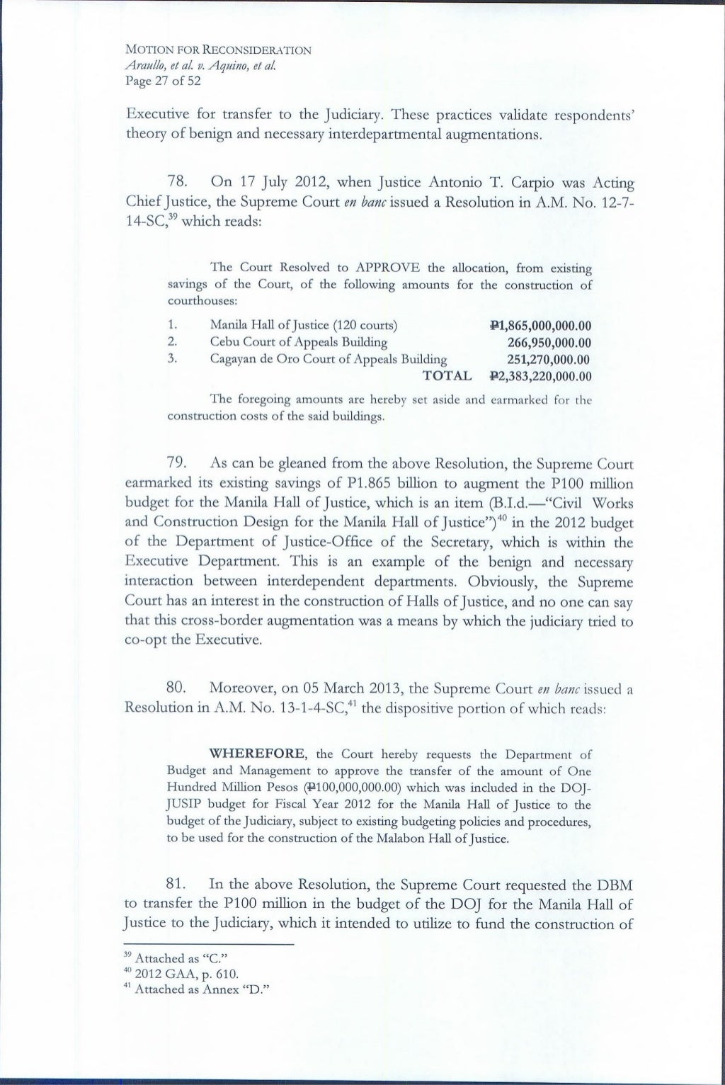 Motion for reconsideration