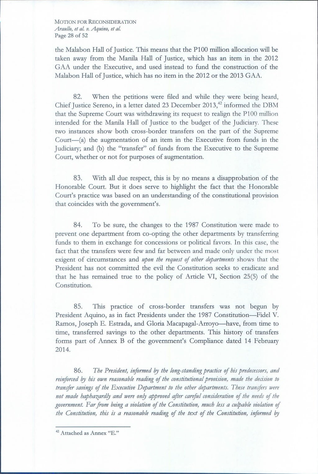 Motion for reconsideration