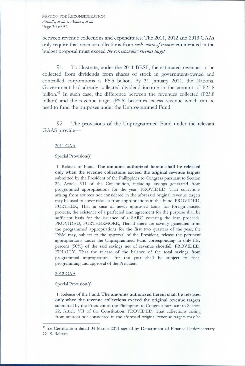 Motion for reconsideration