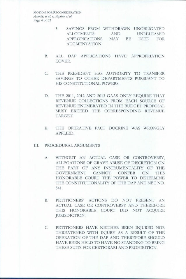 Motion for reconsideration