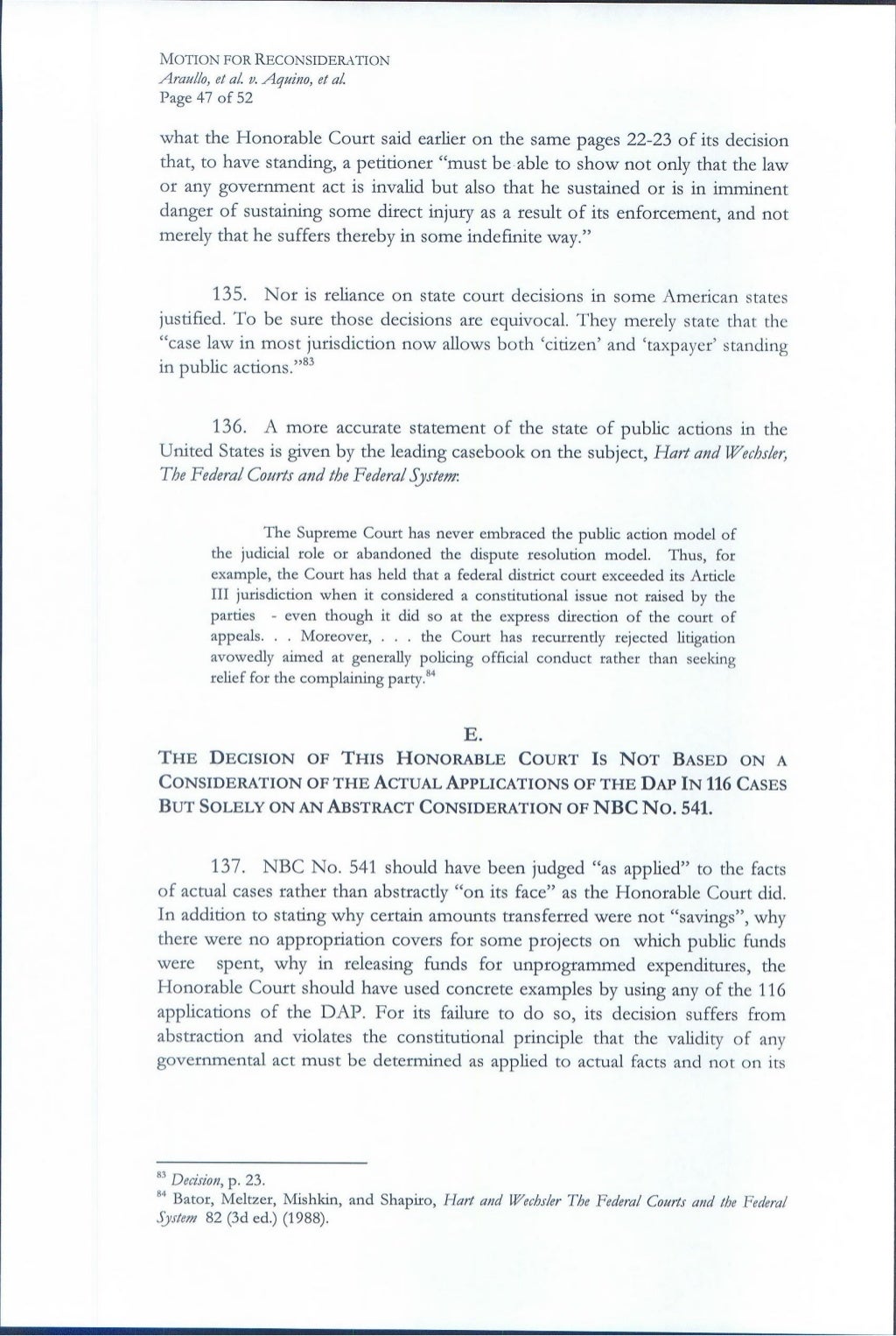 Motion for reconsideration