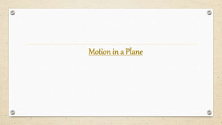 Motion in a Plane
 