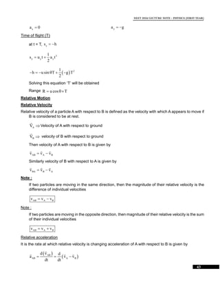 Motion In a Plane LNN [Lecture Note].pdf