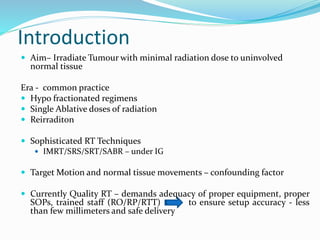 Motion management in Radiation Oncology - 2020 | PPTX