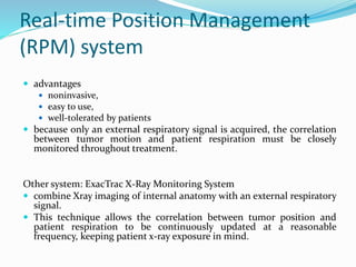 Motion management in Radiation Oncology - 2020 | PPTX