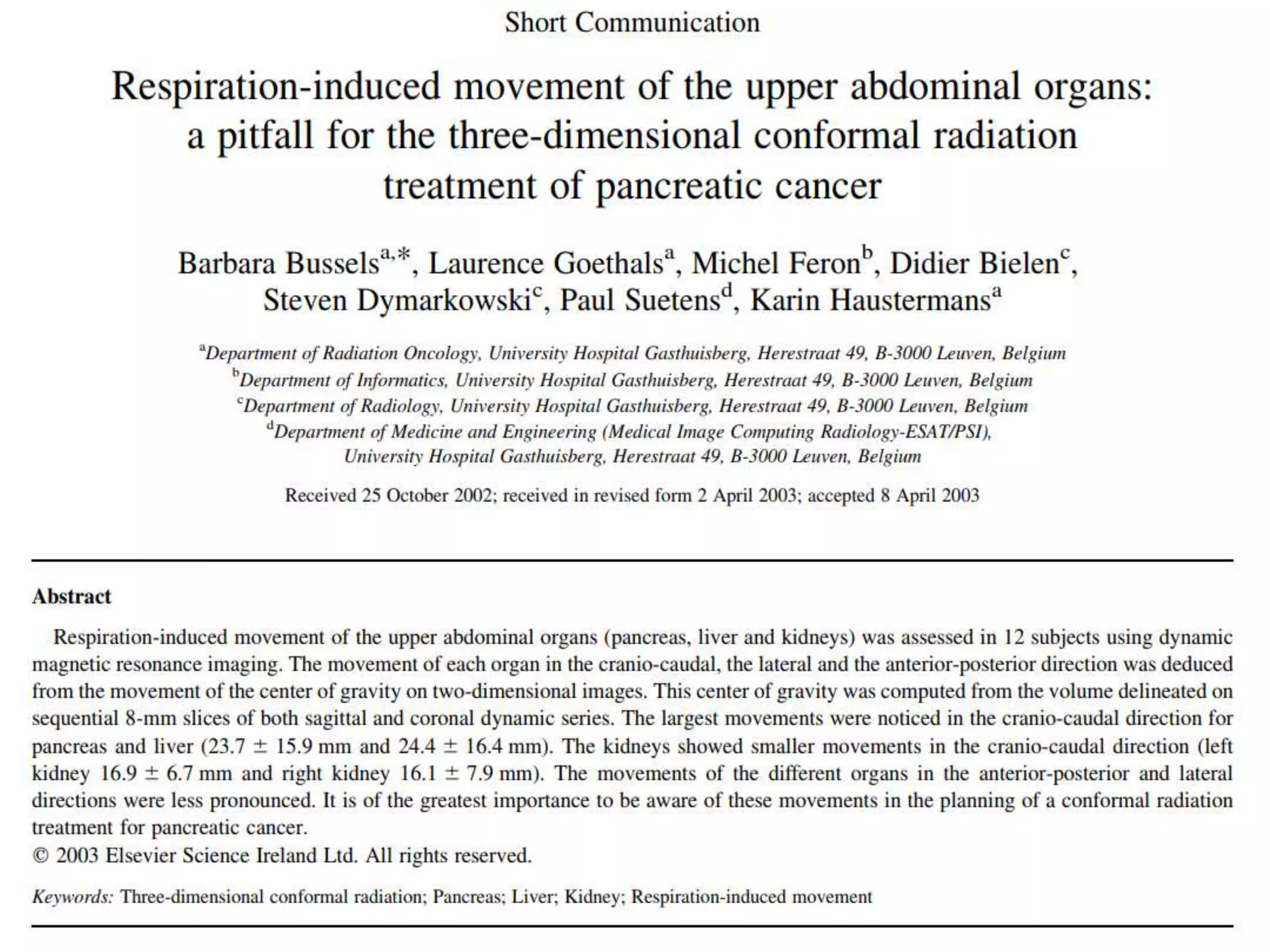 MOTION MANAGEMENT IN RADIOTHERAPY | PPTX