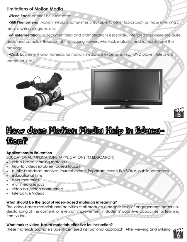 Handout: Motion Media | PDF | Computer Animation | Computer Software ...
