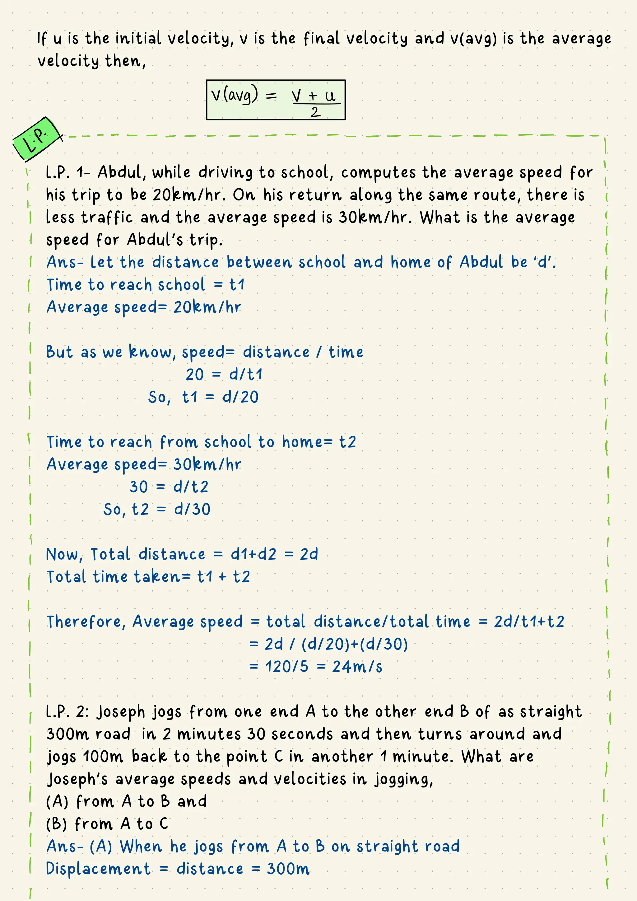 Physics Notes: Motion and its Principles.
