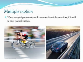 Motion, speed and velocity | PPTX