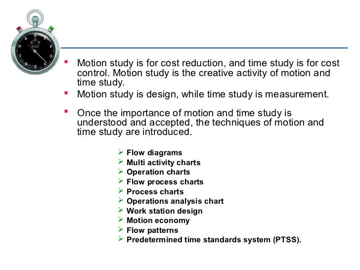 Motion & time study