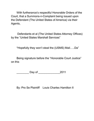 Motion to amend cvs