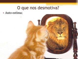 O que nos desmotiva?
• Auto-estima;
 
