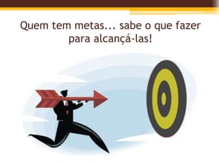Quem tem metas... sabe o que fazer
para alcançá-las!
 