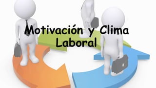 Motivación y Clima
Laboral
 