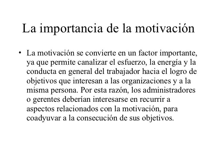 Motivacion