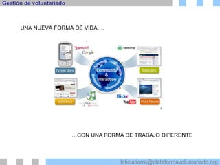 UNA NUEVA FORMA DE VIDA…. … CON UNA FORMA DE TRABAJO DIFERENTE 