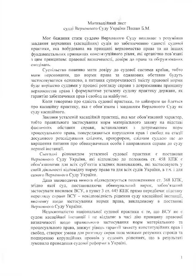 Мотивационное письмо