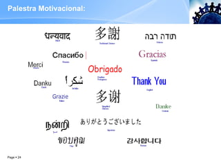 Palestra Motivacional:  Page     