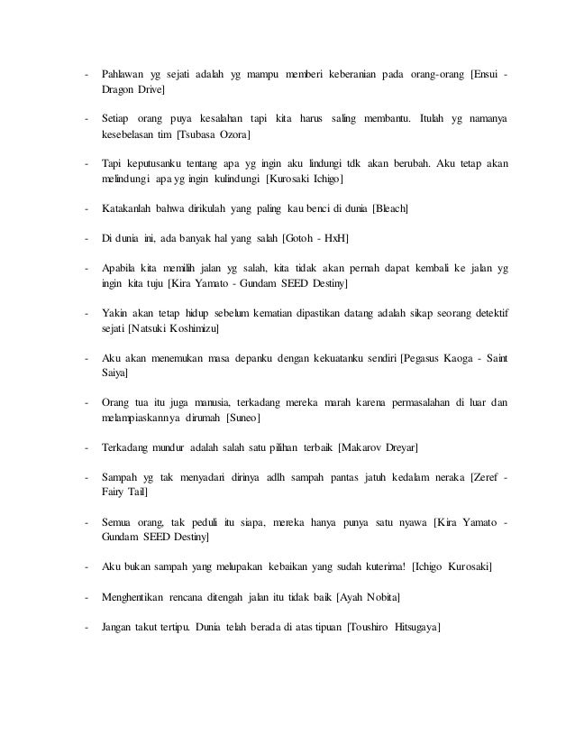 Motivasi Dari Kata-Kata Anime Motivasi Dari Kata-Kata Anime