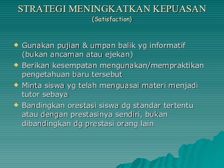 Motivasi Dalam Belajar