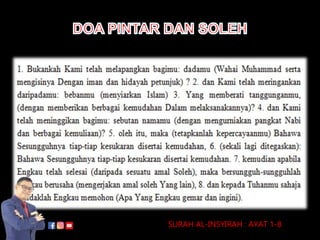 SURAH AL-INSYIRAH : AYAT 1-8
DRSUFIROMELE
 