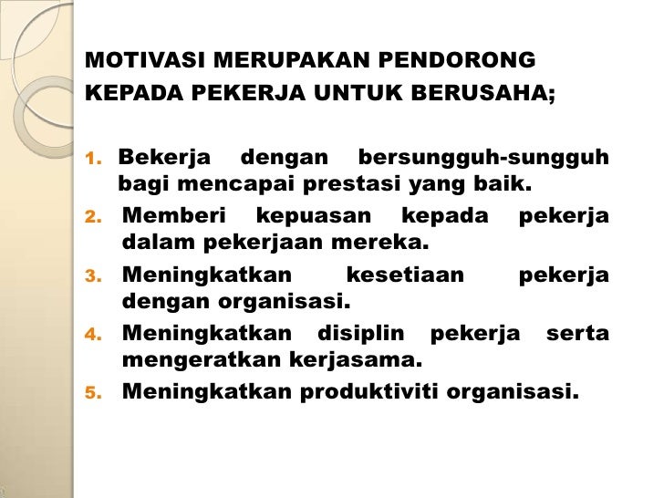 Motivasi kerjaya