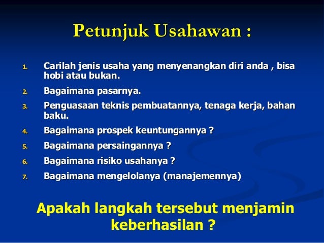  Motivasi  Kewirausahaan