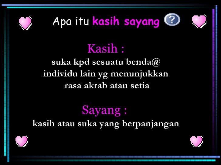 Motivasi Membina Kasih Sayang