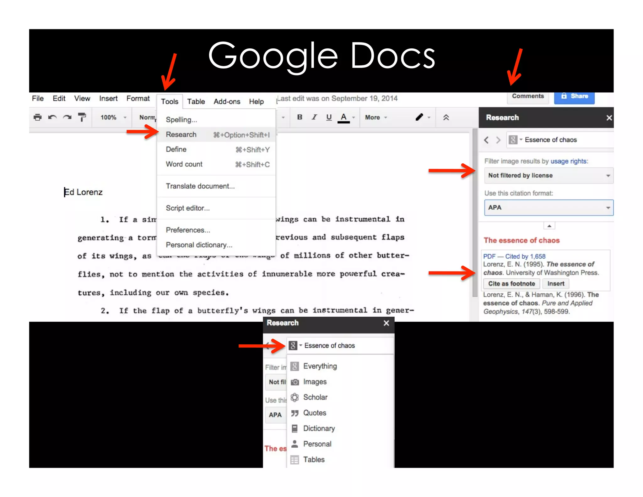 Google Docs
 