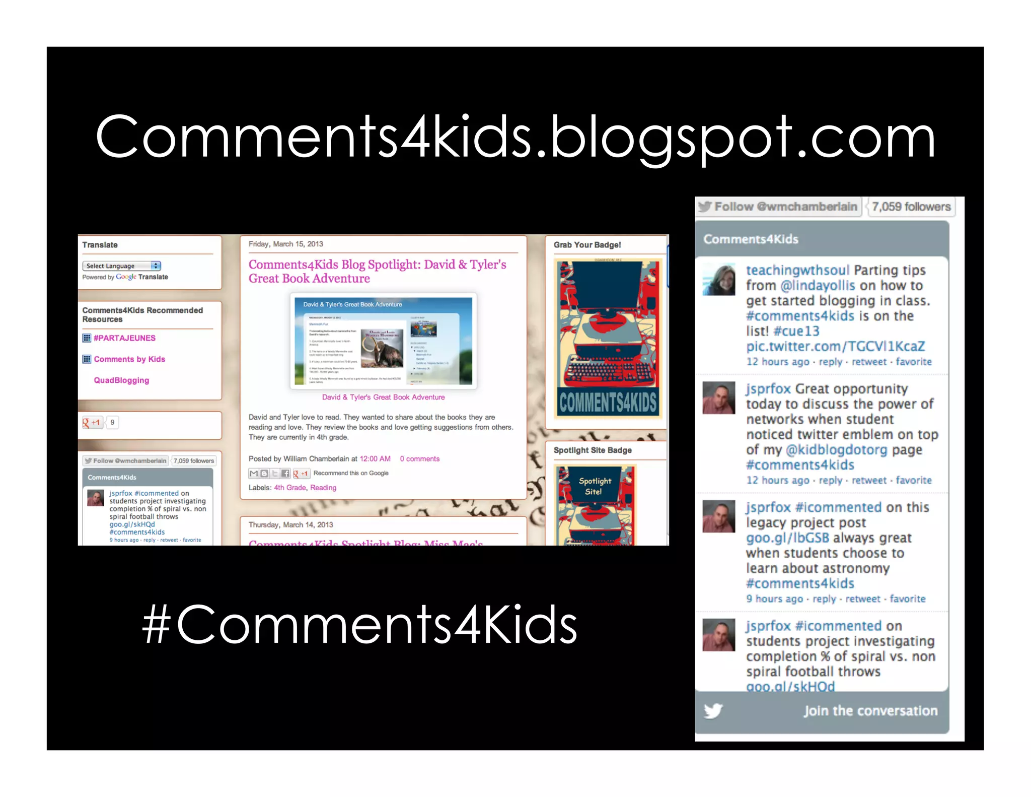 Comments4kids.blogspot.com
#Comments4Kids
 