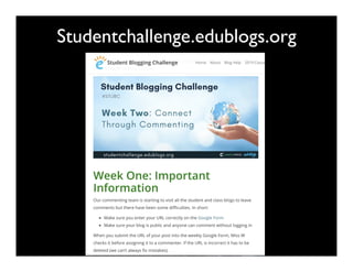Studentchallenge.edublogs.org
 