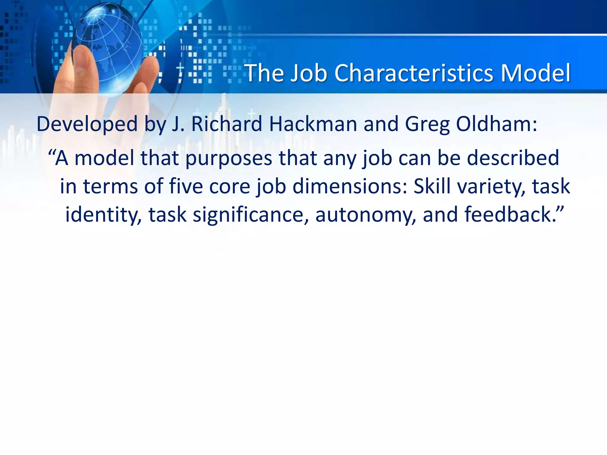 Motivating by job design | PPTX