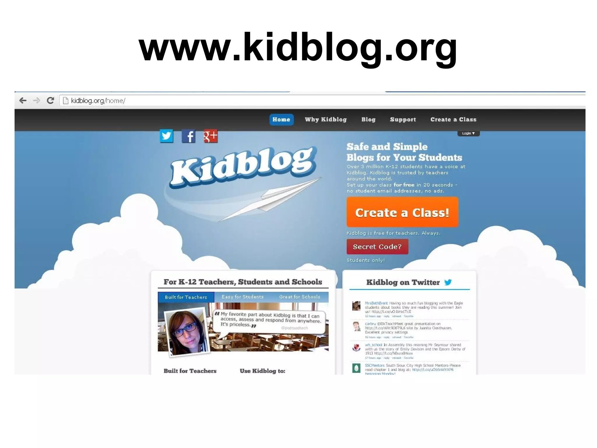 www.kidblog.org
 