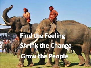 Find the FeelingShrink the ChangeGrow the People
