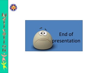 End of presentation Motivation 
