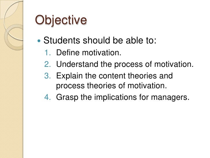 define motivate