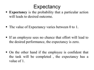 Outcome Expectancy Motivation | PPTX