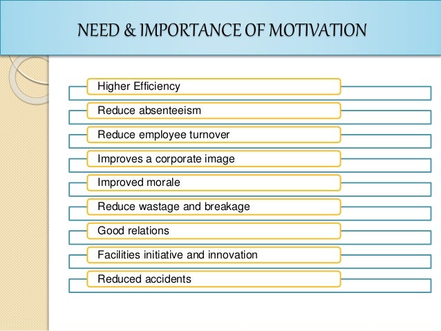 The Importance Of Motivation And Motivation Theory