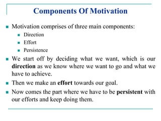 Motivation- Psychology
