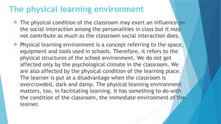 Motivation in the Classroom and Human Environmental Factors Affecting ...
