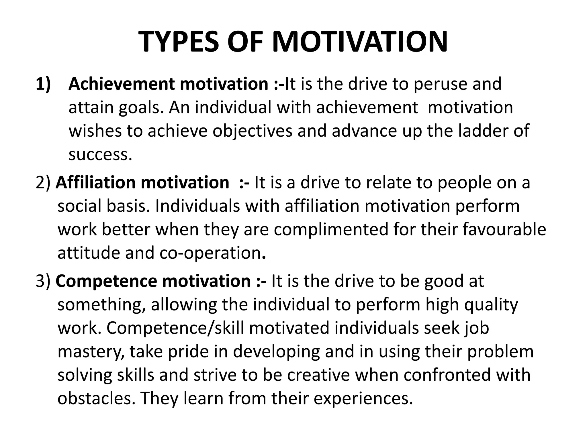 Motivation and Theories of Motivation | PPT