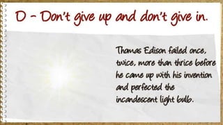 Motivation techniques