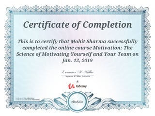 Motivation   the science of motivating yourself and you team