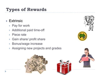External Rewards Examples Rewards for motivating employees and global implications | PPTX
