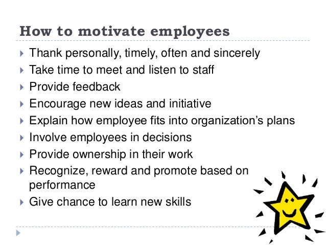 How to Motivate