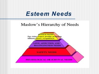 Esteem Needs
 