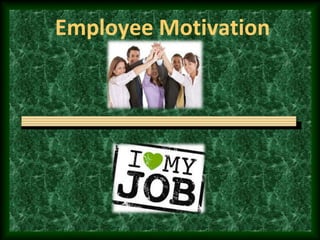 Employee Motivation
 