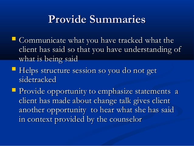 motivational interviewing training