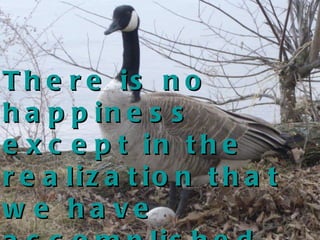 There is no happiness except in the realization that we have accomplished something.   ~Henry Ford   
